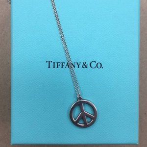 Tiffany Sterling Silver Peace Necklace